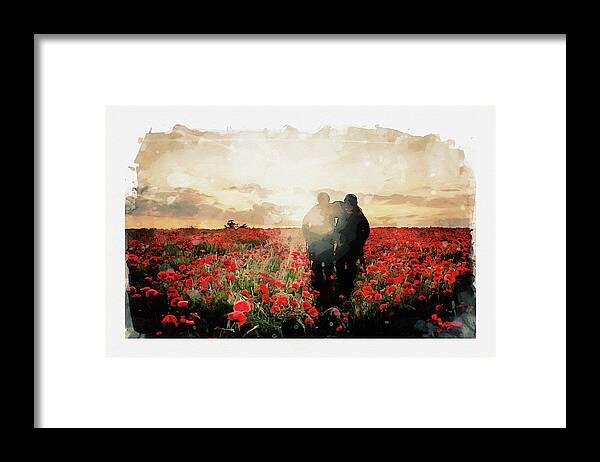 Art Framed Print featuring the digital art In To The Light by Airpower Art