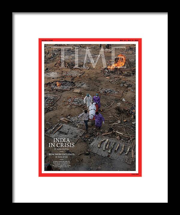 India Framed Print featuring the photograph India in Crisis by Photograph by Saumya Khandelwal for TIME