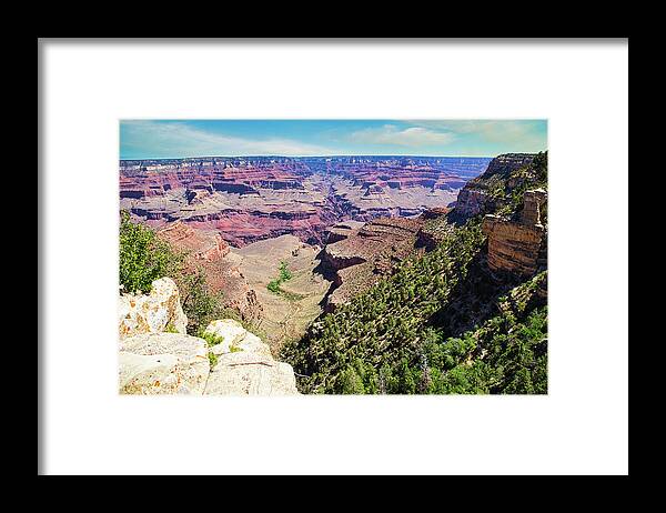Grand Canyon Framed Print featuring the photograph Indian Gardens by Segura Shaw Photography