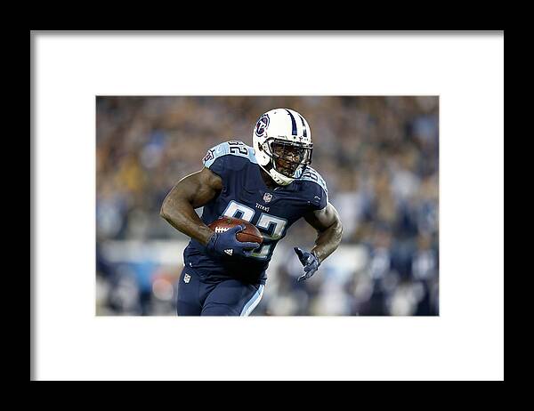 Nissan Stadium Framed Print featuring the photograph Indianapolis Colts vÂ Tennessee Titan by Andy Lyons
