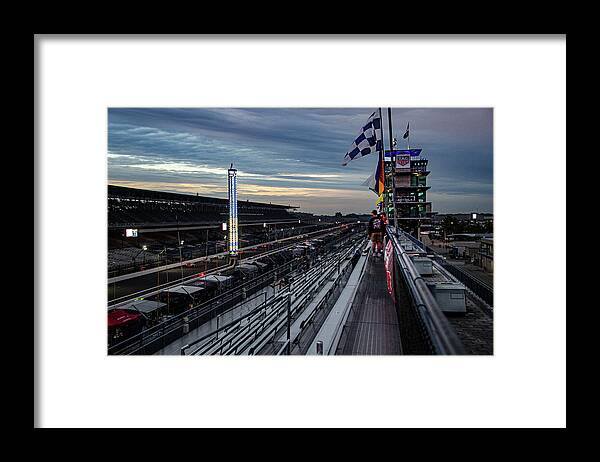  Framed Print featuring the photograph Indy Evening by Josh Williams