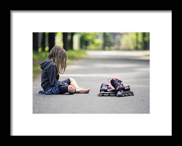 Wound Framed Print featuring the photograph Injured skater by Mrs