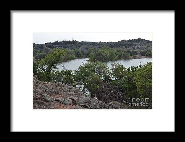 Texas State Park Photography Framed Print featuring the photograph Inks Lake Trail View by Expressions By Stephanie