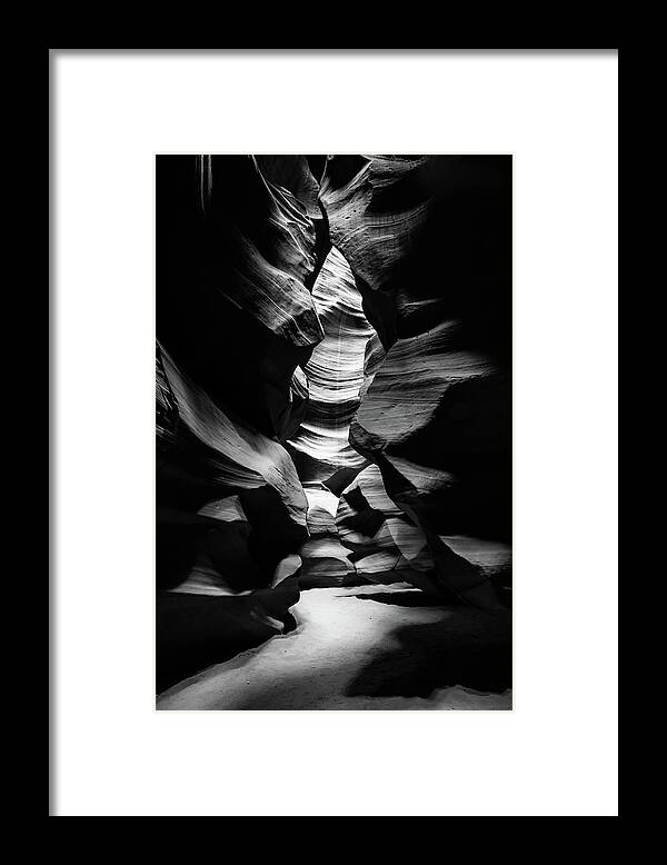 Arizona Wall Art Framed Print featuring the photograph Inner Sanctum - Antelope Canyon - Arizona by Gregory Ballos