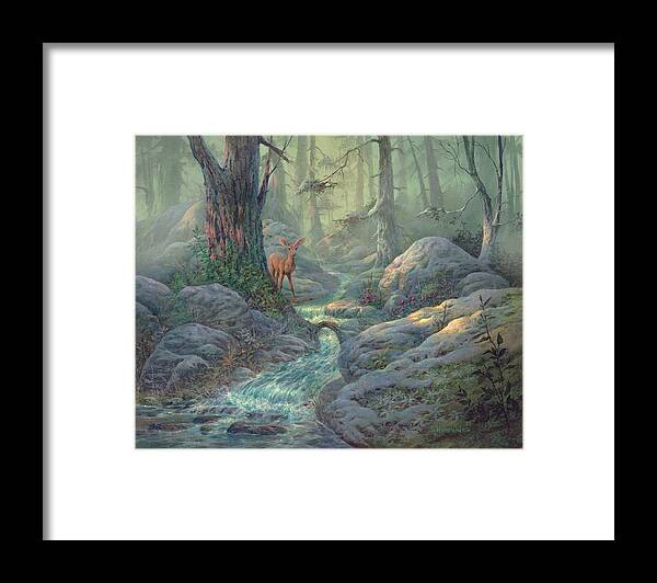 Michael Humphries Framed Print featuring the painting Innocence by Michael Humphries