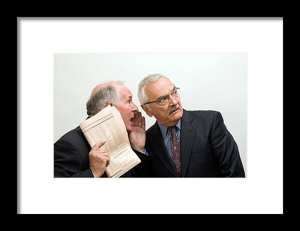 Newspaper Framed Print featuring the photograph Insider Trading Secrets by GSO Images
