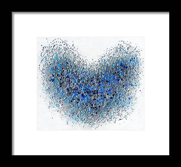 Heart Framed Print featuring the painting Inspired Heart by Amanda Dagg