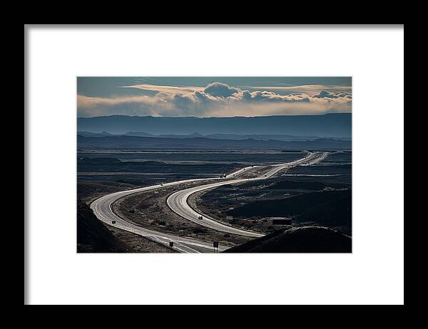 Automobile Framed Print featuring the photograph Interstate 70, Grand County, Utah by David L Moore