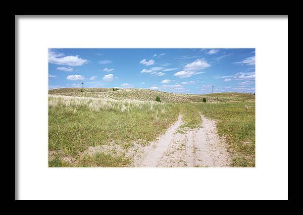 Nebraska Sandhills Framed Print featuring the photograph Into the Sandhills by Susan Rissi Tregoning