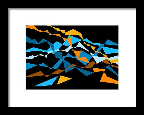 Into The Wind Framed Print featuring the digital art Into the Wind by Val Arie