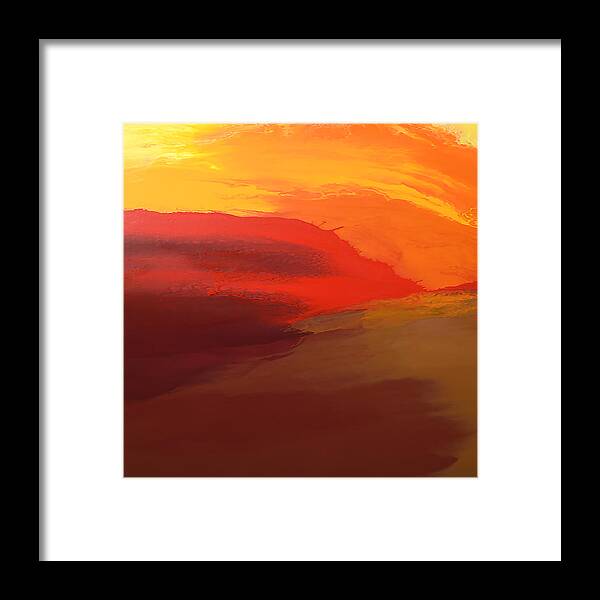 Sunrise Framed Print featuring the painting Invigorating by Linda Bailey
