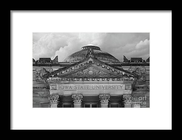 Iowa State Framed Print featuring the photograph Iowa State University Beardshear Hall by University Icons