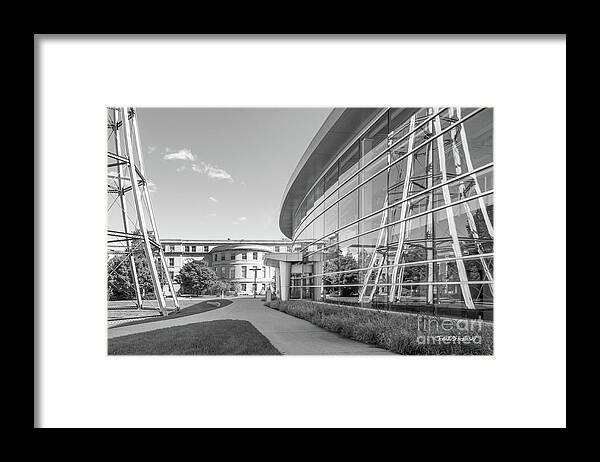 Iowa State Framed Print featuring the photograph Iowa State University Hoover Hall by University Icons