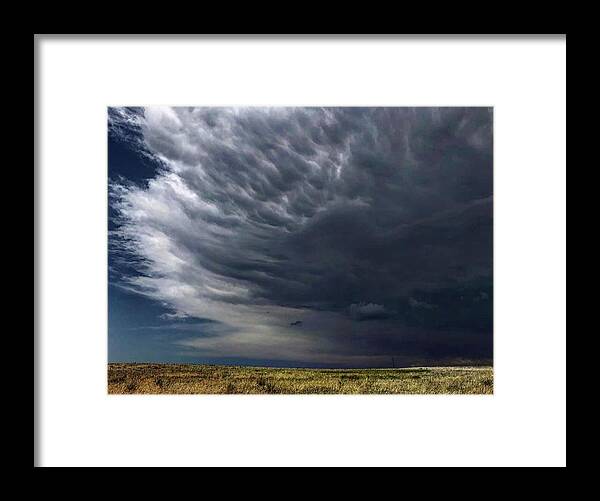 Iphonography Framed Print featuring the photograph Iphonography Clouds 1 by Julie Powell