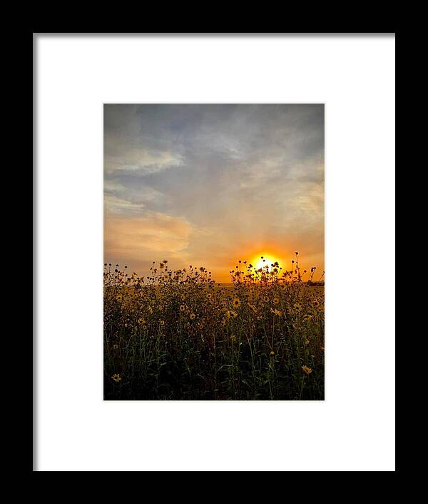 Iphonography Framed Print featuring the photograph iPhonography Sunset 3 by Julie Powell