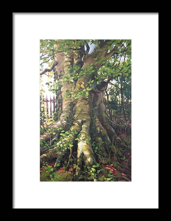 Tree Framed Print featuring the painting Irish Tree by Don Morgan