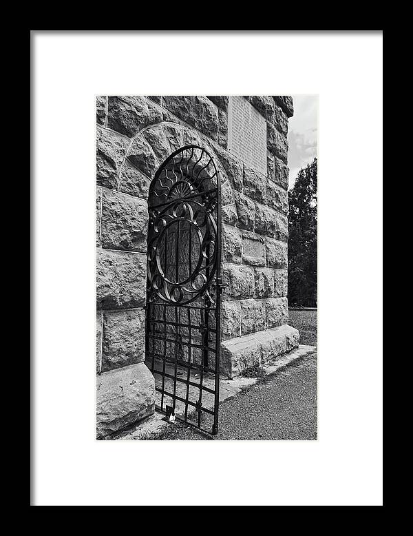 Wilder Tower Framed Print featuring the photograph Iron and Stone by George Taylor