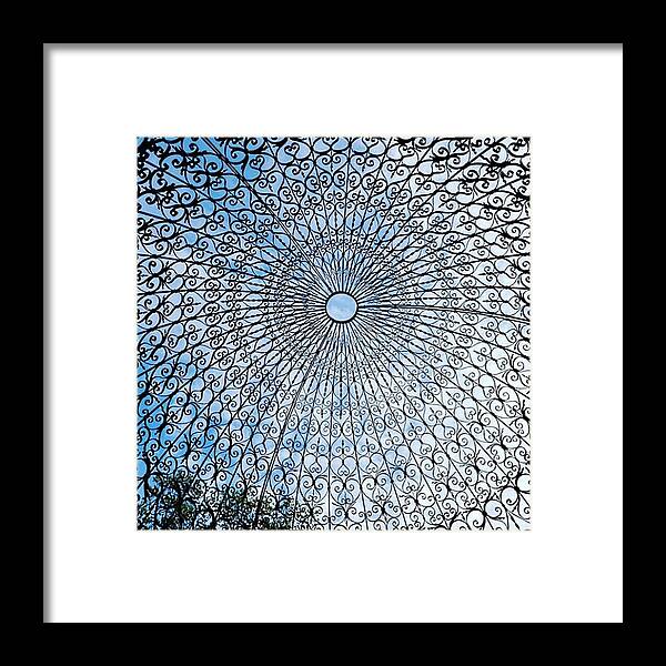 Iron Framed Print featuring the photograph Iron Lace Dome by Vicki Noble