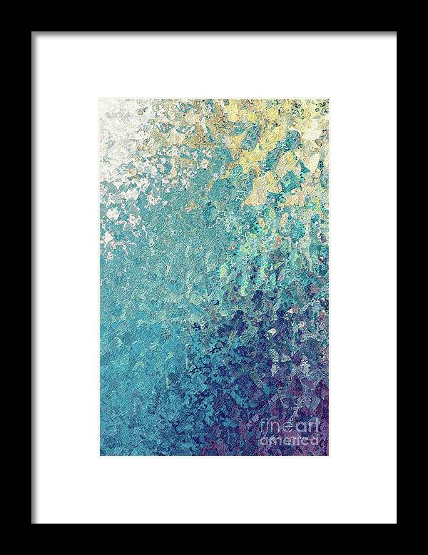 Blue Framed Print featuring the painting Isaiah 12 2. My Strength And Song. by Mark Lawrence