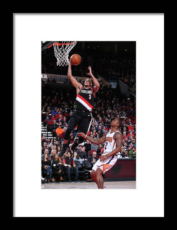 Cj Mccollum Framed Print featuring the photograph Isaiah Canaan and C.j. Mccollum by Sam Forencich