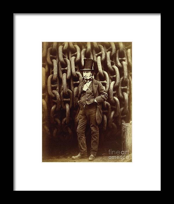 Isambard Framed Print featuring the photograph Isambard Kingdom Brunel by Esoterica Art Agency