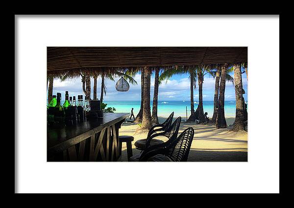 Island Life Framed Print featuring the photograph Island Life in Boracay by Christine Ley