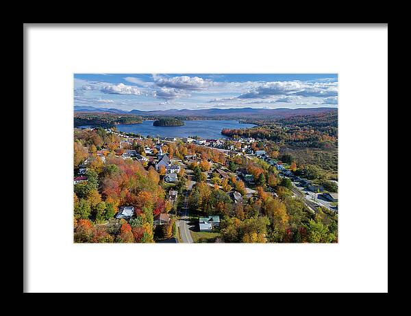 Island Pond Framed Print featuring the photograph Island Pond Vermont by John Rowe