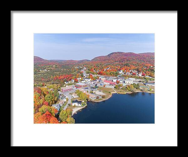 Bvt Framed Print featuring the photograph Island Pond Vermont October 2020 by John Rowe