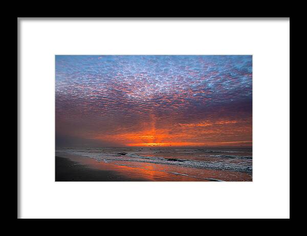 Sunrise Framed Print featuring the photograph Isle of Palms Sunrise by Jim Miller
