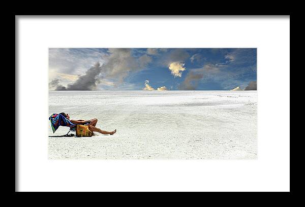 Salt Flats Framed Print featuring the photograph Isn't Life Strange by Laura Fasulo