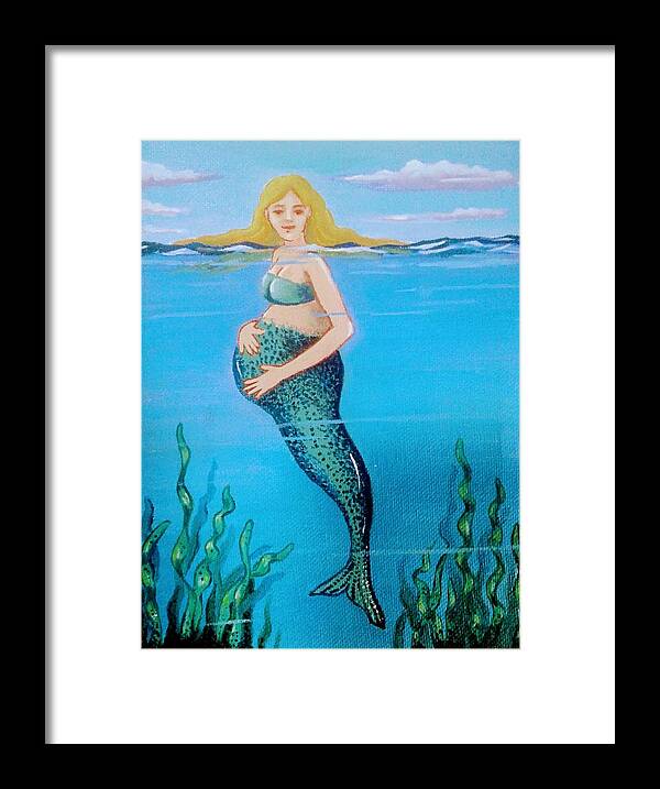 Mermaids Framed Print featuring the painting It Happens by James RODERICK