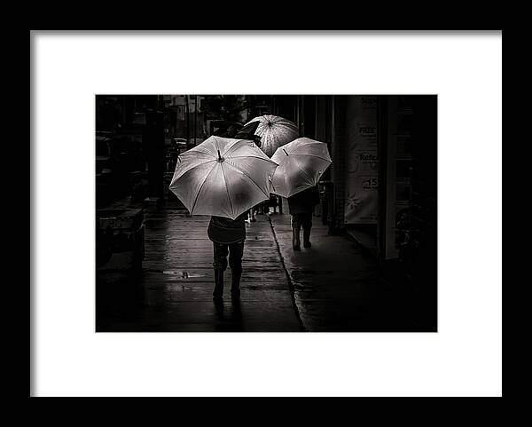 Brian Carson Framed Print featuring the photograph It Was A Rainy Day No 13 by Brian Carson