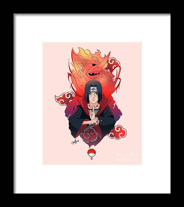 Naruto Framed Print featuring the digital art Uchiha Itachi by Paul Dipre