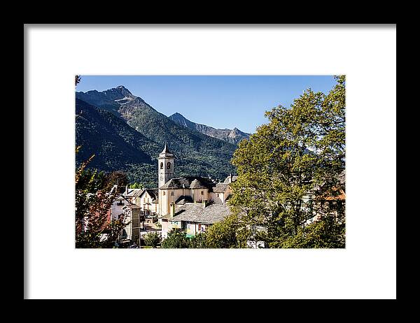 Italy Framed Print featuring the photograph Italian Alpine Village by Craig A Walker