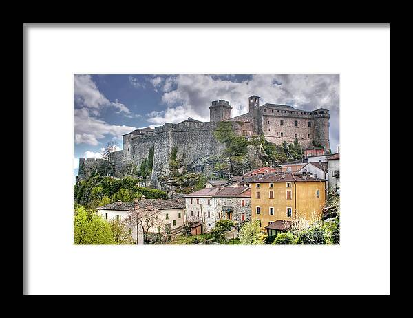 Ancient Framed Print featuring the photograph Italian Castle - Landi Castle of Bardi - Italy by Paolo Signorini