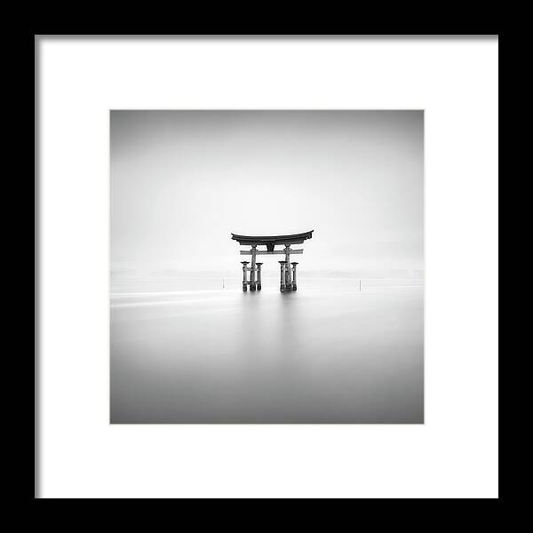 Itsukushima Framed Print featuring the photograph Itsukushima Torii Study II by Stefano Orazzini