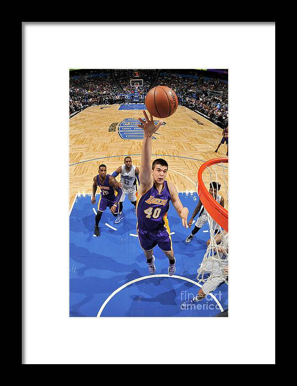 Nba Pro Basketball Framed Print featuring the photograph Ivica Zubac by Fernando Medina