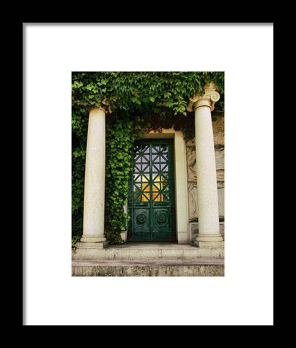 Door Framed Print featuring the photograph Ivy Embrace by Jessica Jenney