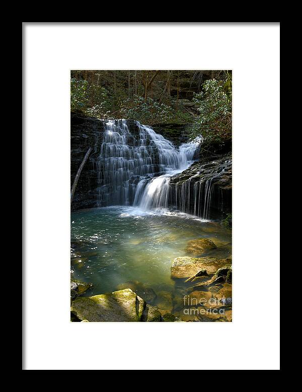 Jack Rock Falls Framed Print featuring the photograph Jack Rock Falls 8 by Phil Perkins