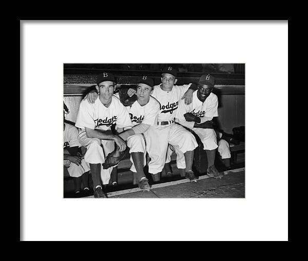 People Framed Print featuring the photograph Jackie Robinson by Fpg