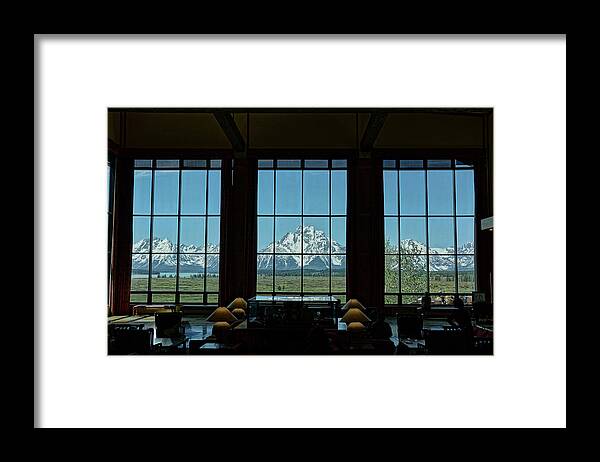 Jackson Lake Lodge Framed Print featuring the photograph Jackson Lake Lodge by David Armstrong
