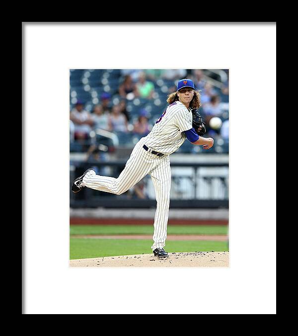 Jacob Degrom Framed Print featuring the photograph Jacob Degrom by Elsa
