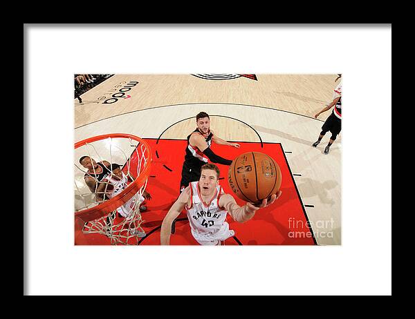 Nba Pro Basketball Framed Print featuring the photograph Jakob Poeltl by Cameron Browne