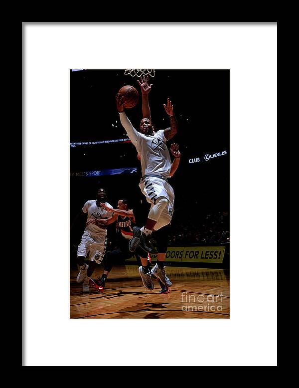 Jameer Nelson Framed Print featuring the photograph Jameer Nelson by Bart Young