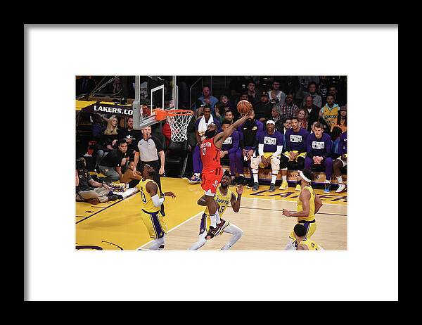 James Harden Framed Print featuring the photograph James Harden by Adam Pantozzi
