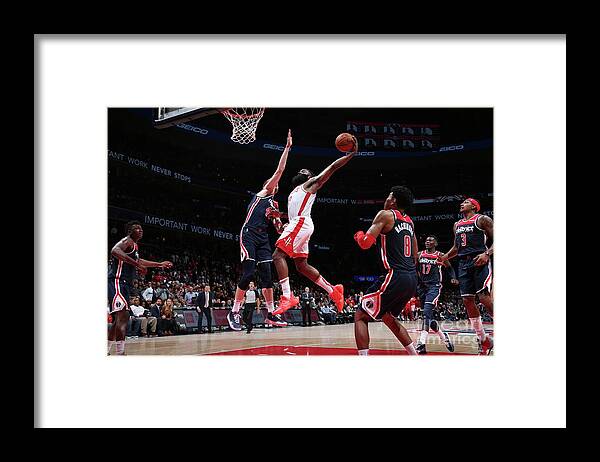 Nba Pro Basketball Framed Print featuring the photograph James Harden by Ned Dishman