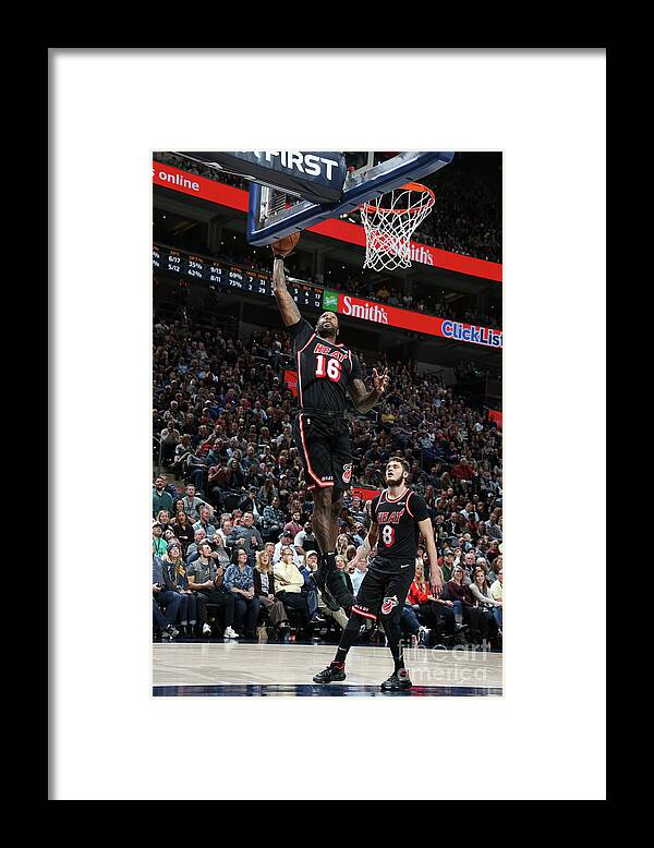 Nba Pro Basketball Framed Print featuring the photograph James Johnson by Melissa Majchrzak