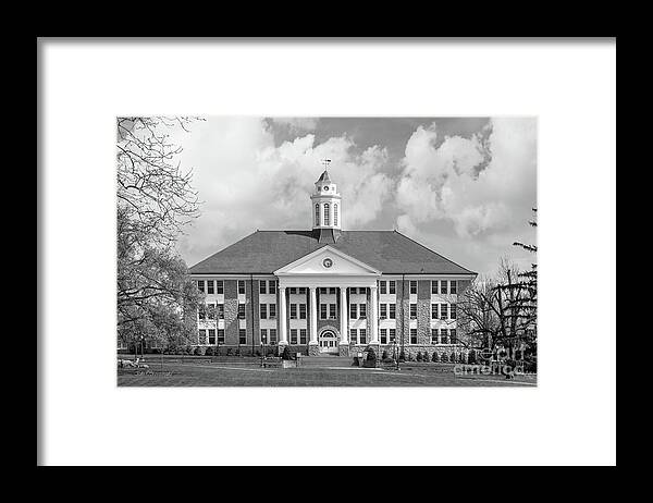 James Madison University Framed Print featuring the photograph James Madison University Wilson Hall by University Icons