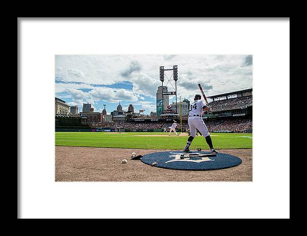 American League Baseball Framed Print featuring the photograph James Mccann by Dave Reginek