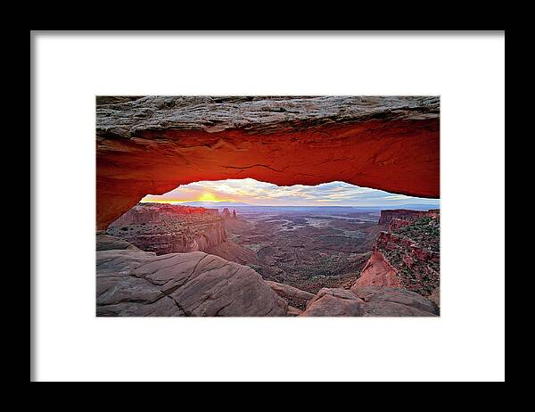 Canyonlands Framed Print featuring the photograph January 2018 Mesa Arch by Alain Zarinelli